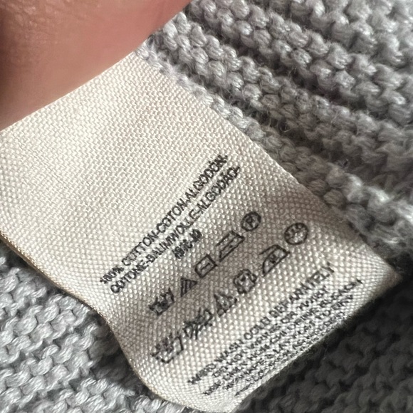 Free People La Brea v-neck knit light gray sweater - Picture 4 of 5